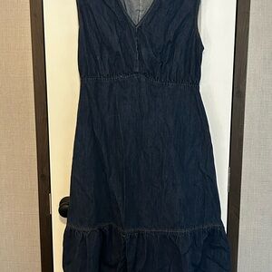 Time and Tru Dark Blue Midi Dress